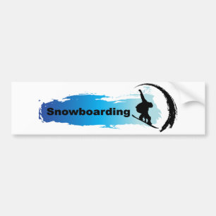 Unique Snowboarding Bumper Sticker