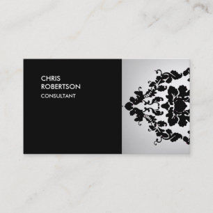 Unique Special Floral Damask Trendy Business Card