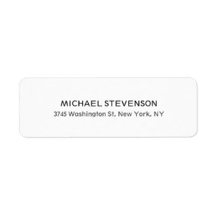 Unique Special Personal Return Address Label