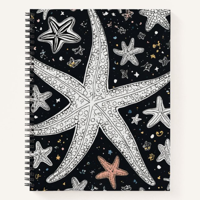 Unique Star Spiral Notebook – Stellar Design (Front)