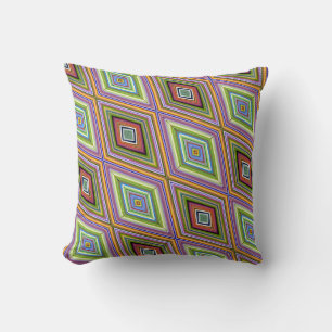 Unique Style Multi Colour Diamond Pattern Cushion