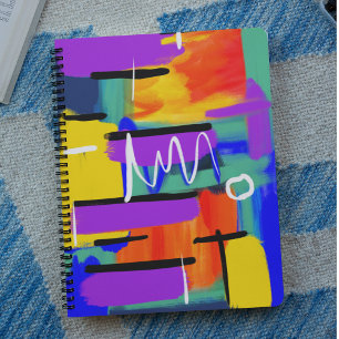 Unique Stylish Abstract Colourful Rainbow Artwork  Planner