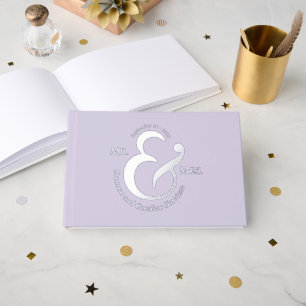 Unique Stylish Bride Groom Names Gold Guest Book