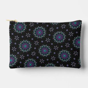 Unique Stylish Colourful Dot Art Pattern Accessory Pouch