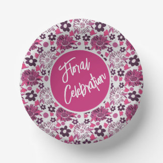 Unique Stylish Floral Pattern Paper Plate