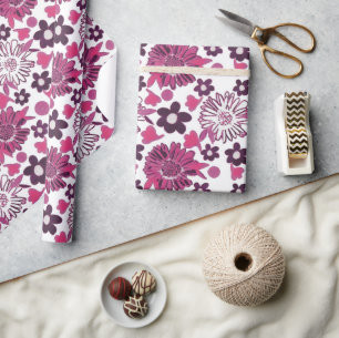 Unique Stylish Floral Vintage Pattern Wrapping Paper