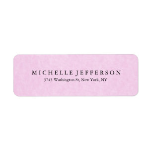 Unique Stylish Modern Elegant Pink Colour Return Address Label