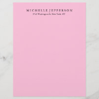 Unique Stylish Modern Elegant Pink