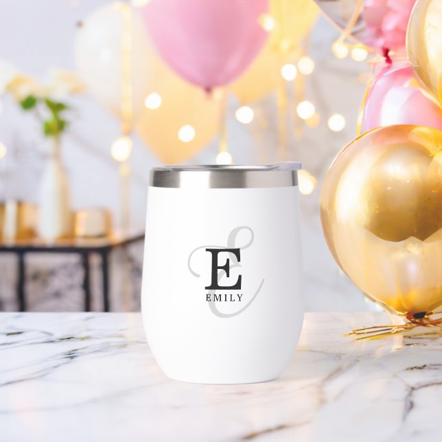 Unique Stylish Name and Monogram Typography (Bachelor Party)