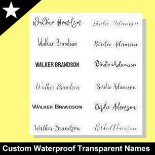 Unique & Stylish Name Stickers