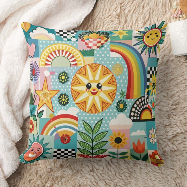 Unique summer beach Design cushion Kissen (Blanket)
