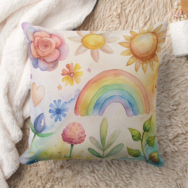 Unique summer beach Design throw pillow (Blanket)