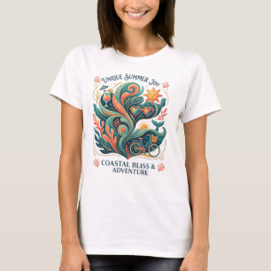 Unique Summer Joy - Colourful Coastal Bliss & Adve T-Shirt