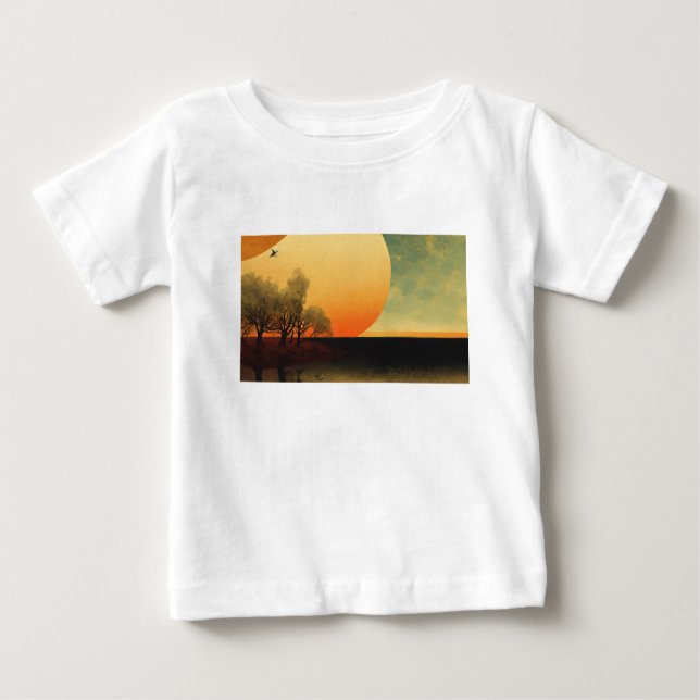  Unique sun profile design for a trendy look Baby T-Shirt (Front)