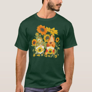 Unique Sunflower Gnome For Hippies & Gardener Autu T-Shirt