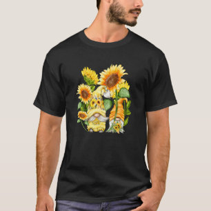 Unique Sunflower Gnome For Hippies & Gardener Autu T-Shirt