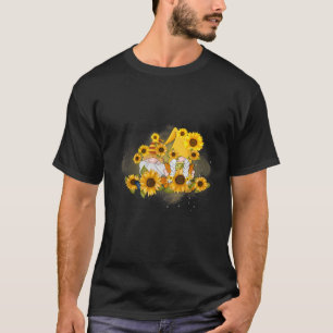 Unique Sunflower Gnome For Women And Hippies Flora T-Shirt