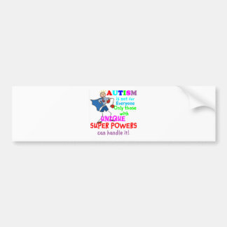 Unique Super Powers Autism Bumper Sticker