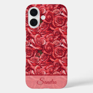Unique Surprise Birthday Rose Floral Custom iPhone 16 Case