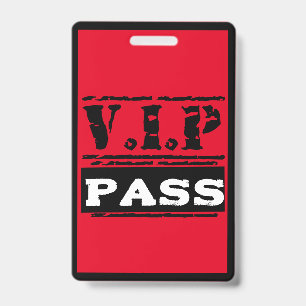 Unique Sweet 16 Birthday Party VIP All Access Pass ID Badge