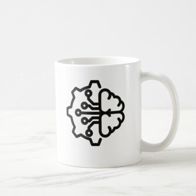 Unique technical engineering design - coffee mug (Right)