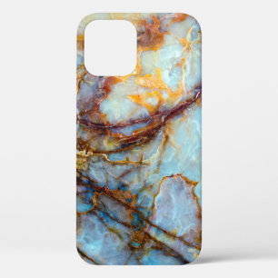 unique texture of natural stone - marble, onyx, gr iPhone 12 case