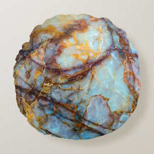 unique texture of natural stone - marble, onyx, gr round cushion