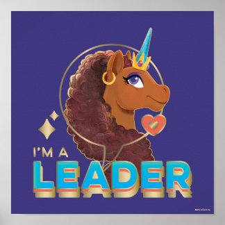 Unique the Unicorn “I’m a Leader” Design Poster