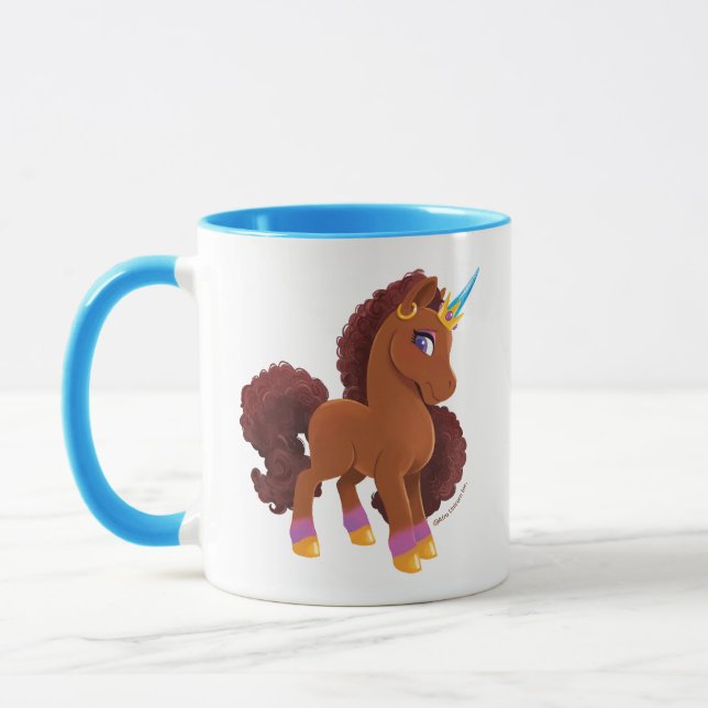 Unique the Unicorn Standing Proud Mug (Left)