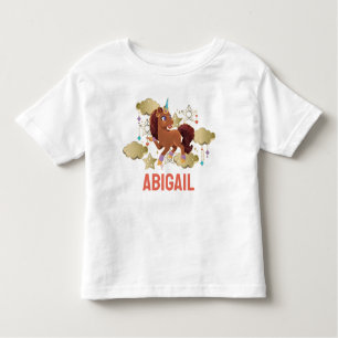 Unique the Unicorn Stars & Clouds Toddler T-Shirt