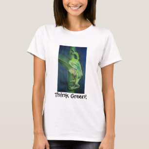 Unique Think Green Frog Global Warming Customised T-Shirt