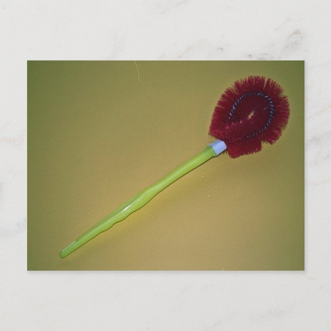 Unique Toilet brush Postcard (Front)
