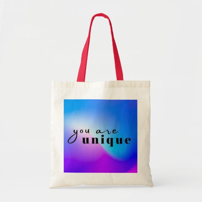 Unique Tote Bag - Celebrate Individuality with a V (Front)
