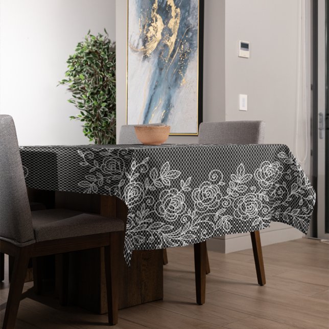Unique Transparent Floral Lace on ANY BG Colour Tablecloth (Creator Uploaded)