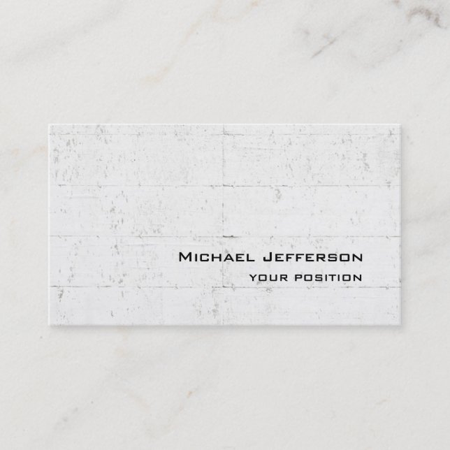 Unique Trendy Wall Design Professional Business Card (Front)