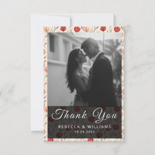 Unique Tulip Classic Wedding Thank You Cards