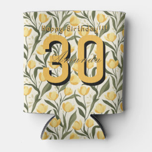 Unique Tulip Themed Girl Birthday Party Can Cooler