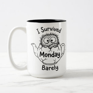 Unique Two-Tone Mug for Monday Motivation