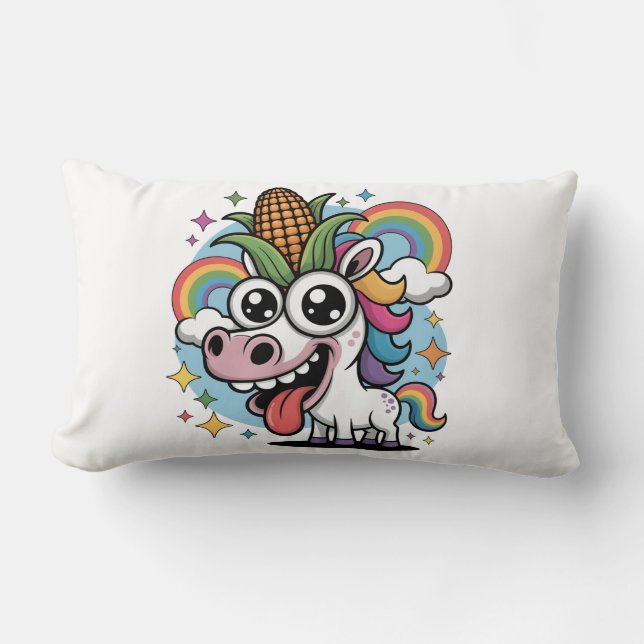 Unique Unicorn Lumbar Cushion (Front)