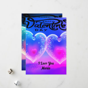 Unique Valentine Abstract Colourful And Vivid Card