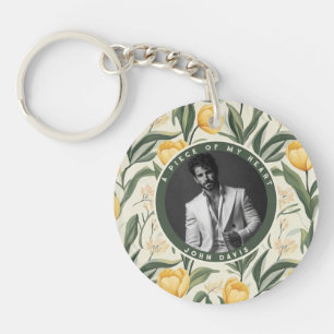 Unique Valentine Gifts For Him Photo Tulip Key Ring