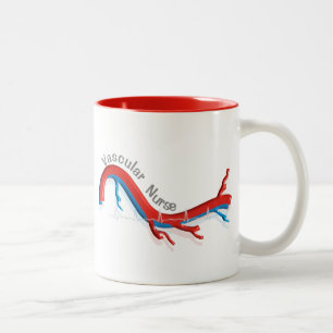 Unique Vascular Nurse Gifts Two-Tone Coffee Mug