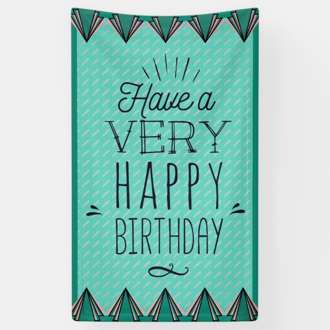 Unique Vertical Happy Birthday Banner (Vertical)