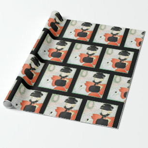 Unique Victorian Lady Christmas Wrapping Paper