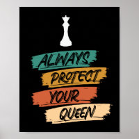 Unique Vintage Chess Queen Quote Sunset