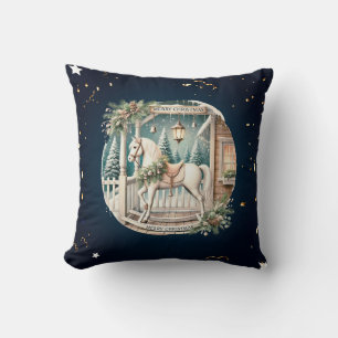 Unique vintage Christmas Scenery Cushion