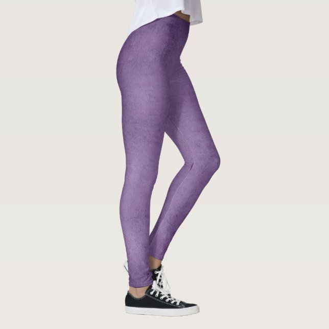 Unique Vintage colour clouds girls women lavender Leggings (Right)
