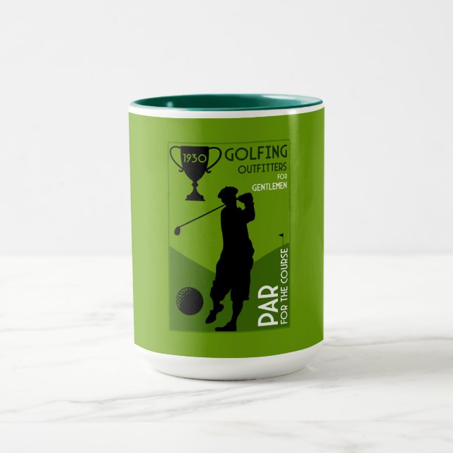 Unique Vintage Golf Gift Mug (Center)