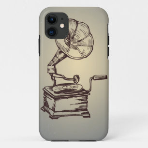 Unique Vintage Phonograph. Retro Style Gramophone iPhone 11 Case