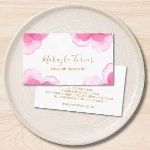 Unique Watercolor Business Card